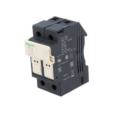 Suport de Siguranță pentru Șină DIN 2 Poli | Electronic-mag.ro | Componente Electronice