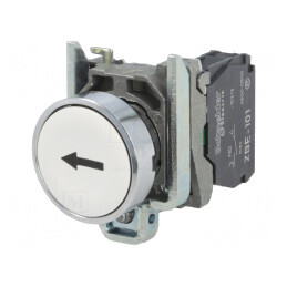 Comutator de Apăsare 22mm NO Alb Ø22mm | Electronic-mag.ro | Componente Electronice