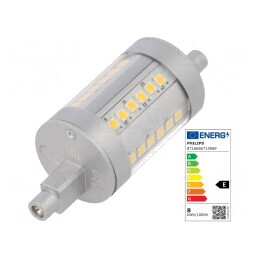 Lampă LED | alb neutru | R7S | 230VAC | 1000lm | P: 7,5W | 4000K | 8718696713969