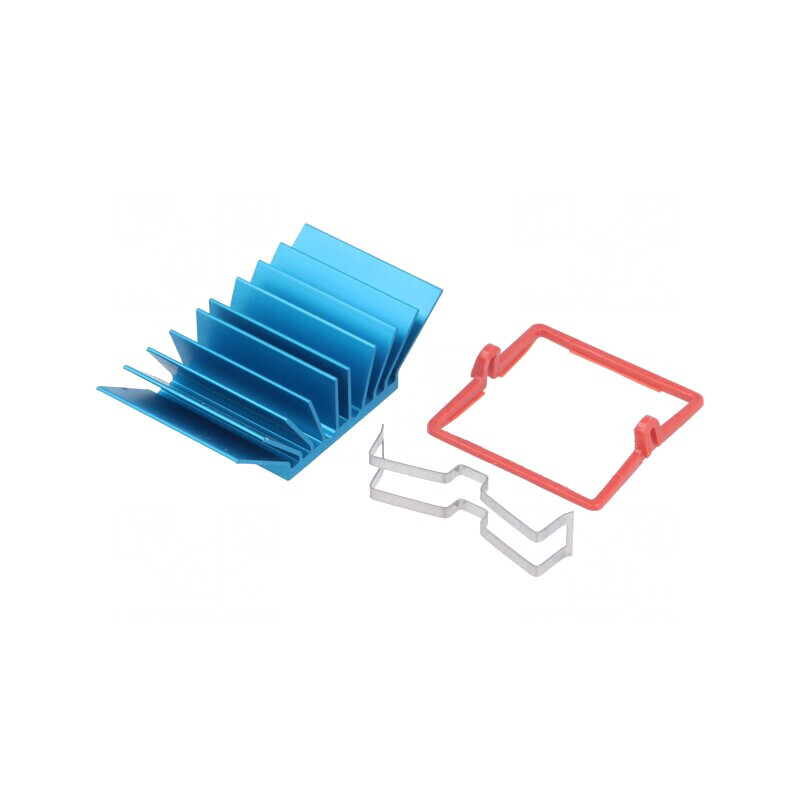 Radiator Extrudat cu Aripioare BGA Albastru 27mm x 27mm | Electronic-mag.ro | Componente Electronice Radiator Extrudat cu Aripioare BGA Albastru 27mm x 27mm | Electronic-mag.ro | Componente Electronice
