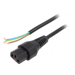 Cablu IEC C13 Mamă 6m cu Blocare Negru 10A | Electronic-mag.ro | Componente Electronice
