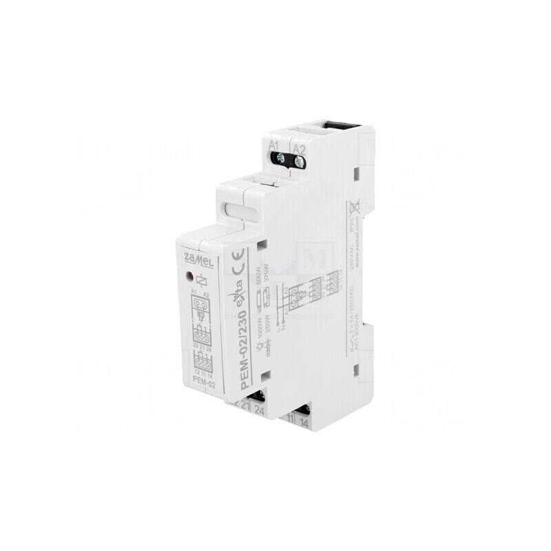 Releu Monostabil DPDT 230VAC 8A PEM-02/230 | Electronic-mag.ro | Componente Electronice