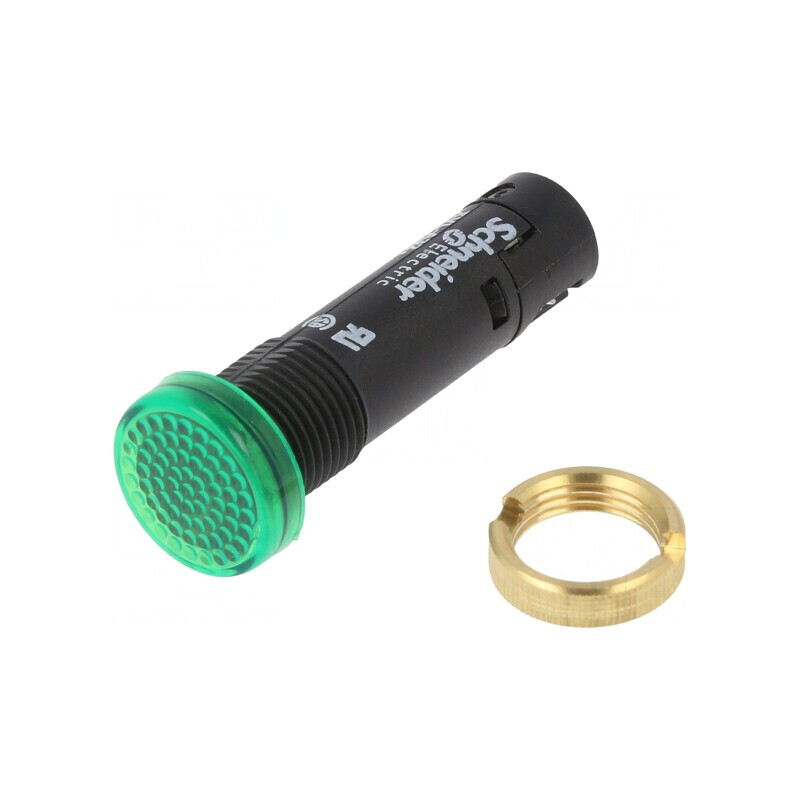 Lampa LED de control verde 12V Ø12mm IP40 plastic | Electronic-mag.ro | Componente Electronice