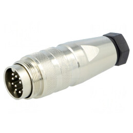 Conector M16 Mufă Tată Lipire 12P 3A 150V Drept | Electronic-mag.ro | Componente Electronice