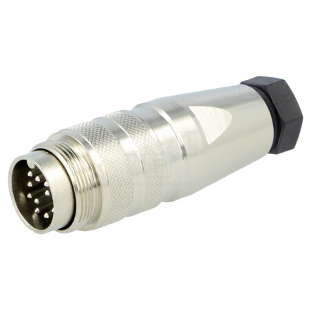 Conector M16 Mufă Tată Lipire 12P 3A 150V Drept | Electronic-mag.ro | Componente Electronice