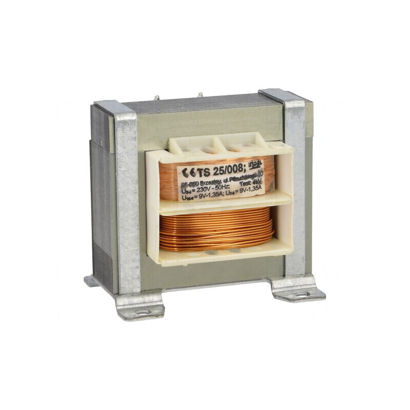 Transformator de alimentare 25VA 230VAC 9V 1,35A IP00 | Electronic-mag.ro | Componente Electronice