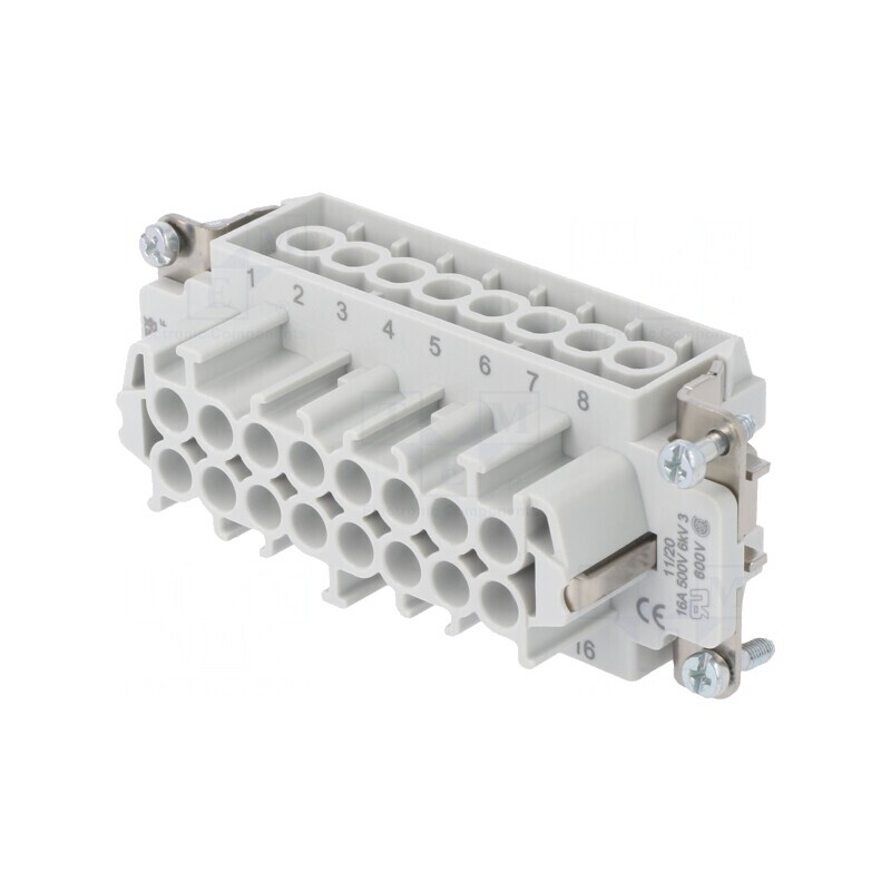 Conector HDC Mamă 500V 16A 16P 2,5mm2 | Electronic-mag.ro | Componente Electronice