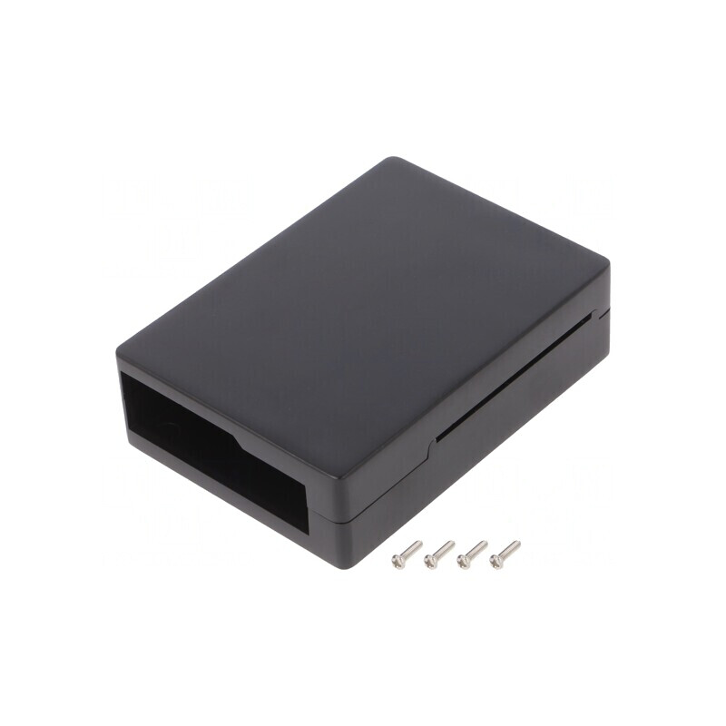 Carcasă Aluminiu Neagră pentru Raspberry Pi 4 B | Electronic-mag.ro | Componente Electronice
