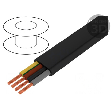 Cablu electric H07VVH6-F 4G16mm2 negru | Electronic-mag.ro | Componente Electronice
