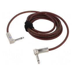Cablu Audio Jack 6,3mm Unghi 3m Maro | Electronic-mag.ro | Componente Electronice