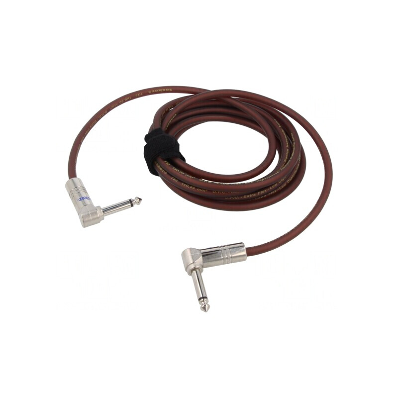 Cablu Audio Jack 6,3mm Unghi 3m Maro | Electronic-mag.ro | Componente Electronice