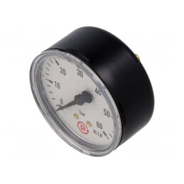 Manometru 0-60bar 63mm Lichide și Gaze Inerte | Electronic-mag.ro | Componente Electronice
