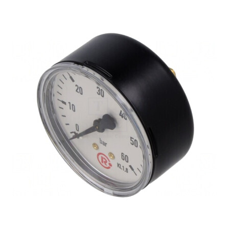 Manometru 0-60bar 63mm Lichide și Gaze Inerte | Electronic-mag.ro | Componente Electronice