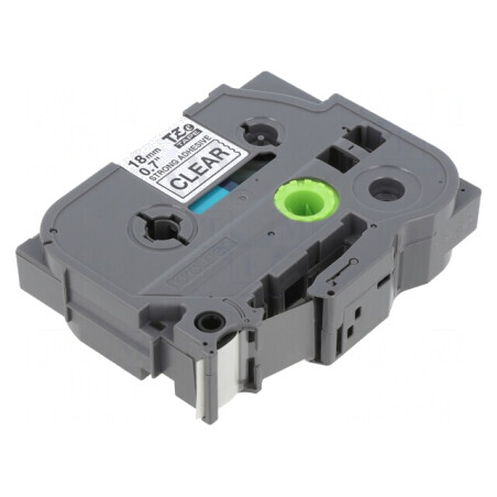 Bandă Transparentă 18mm x 8m cu Caracter Negru TZE-S141 | Electronic-mag.ro | Componente Electronice