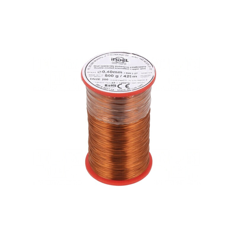 Sârmă emailată dublu 0,4mm 0,5kg Cu 65-200°C | Electronic-mag.ro | Componente Electronice