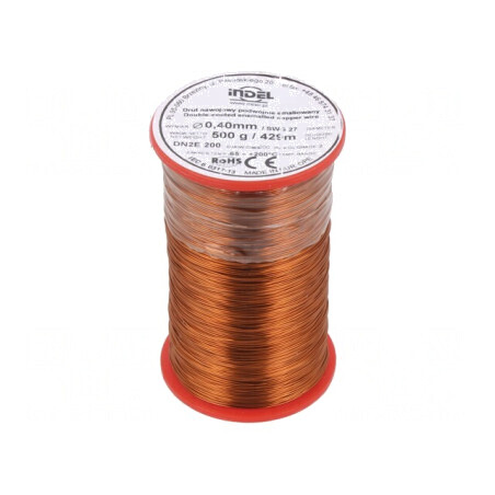 Sârmă emailată dublu 0,4mm 0,5kg Cu 65-200°C | Electronic-mag.ro | Componente Electronice
