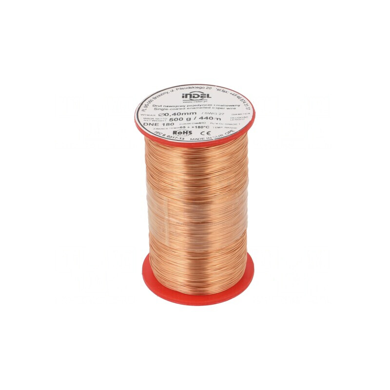 Sârmă Bobină Emailată Cupru 0,4mm 0,5kg | Electronic-mag.ro | Componente Electronice