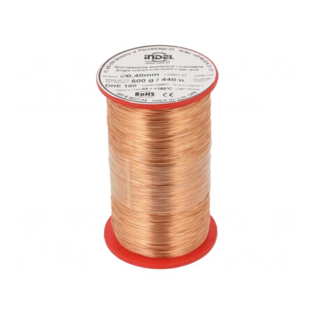 Sârmă Bobină Emailată Cupru 0,4mm 0,5kg | Electronic-mag.ro | Componente Electronice