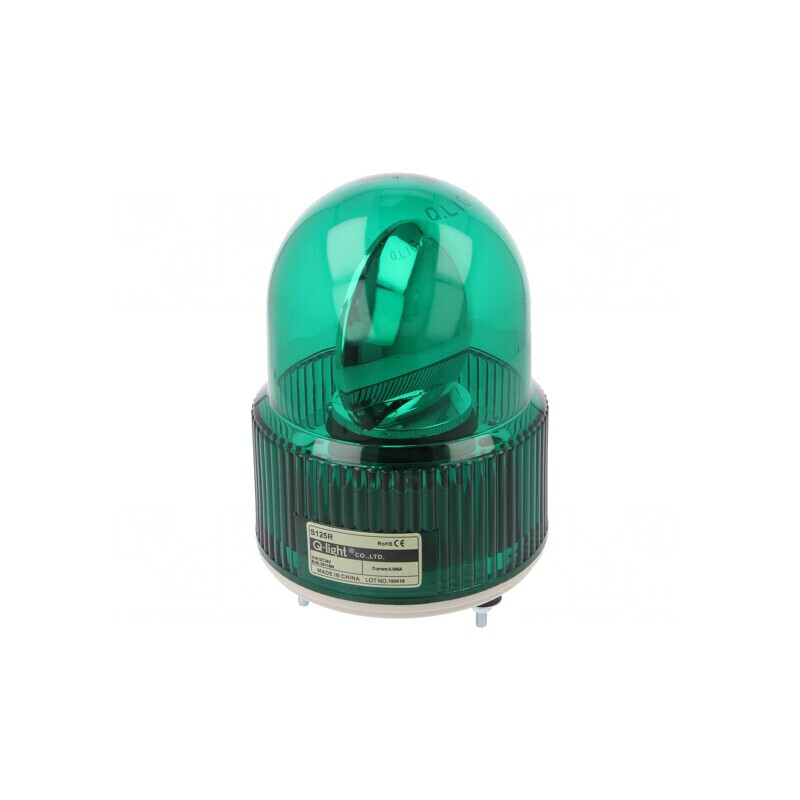 Semnalizator Luminos Rotativ Verde 24VDC IP44 | Electronic-mag.ro | Componente Electronice