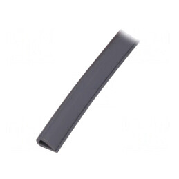 Ecrane pentru orificii şi margini | PVC | L: 10m | gri | H: 13mm | OKB-3 GRAY