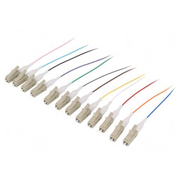 Set 12 Dispozitive Fibră Optică OM2 LC/UPC 2m LSZH | Electronic-mag.ro | Componente Electronice