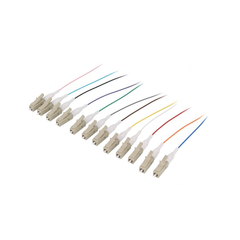 Set 12 Dispozitive Fibră Optică OM2 LC/UPC 2m LSZH | Electronic-mag.ro | Componente Electronice