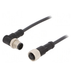 Cablu senzori/automatizări PIN 8 M12-M12 1m mufă-mufă | Electronic-mag.ro | Componente Electronice