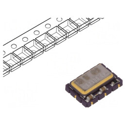 Generator: TCVCXO | 10MHz | SMD | 3,3V | ±0,5ppm | -40÷85°C | 7x5x2mm | LFTVXO009912BULK