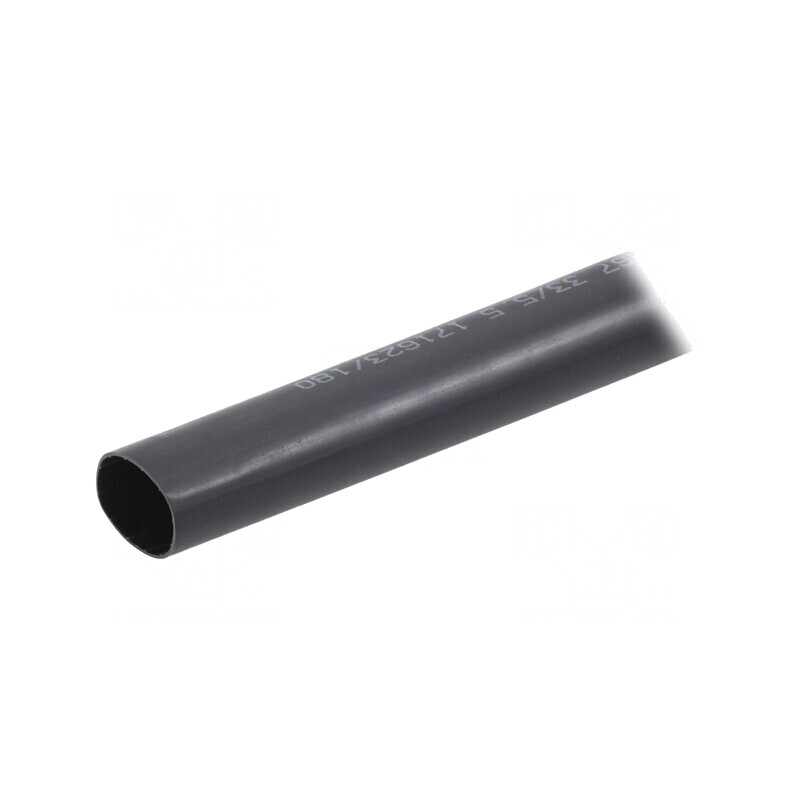 Manşon termocontractabil cu adeziv 6: 1 33mm L: 1,22m neagră, 321-30100 | Electronic-mag.ro | Componente Electronice