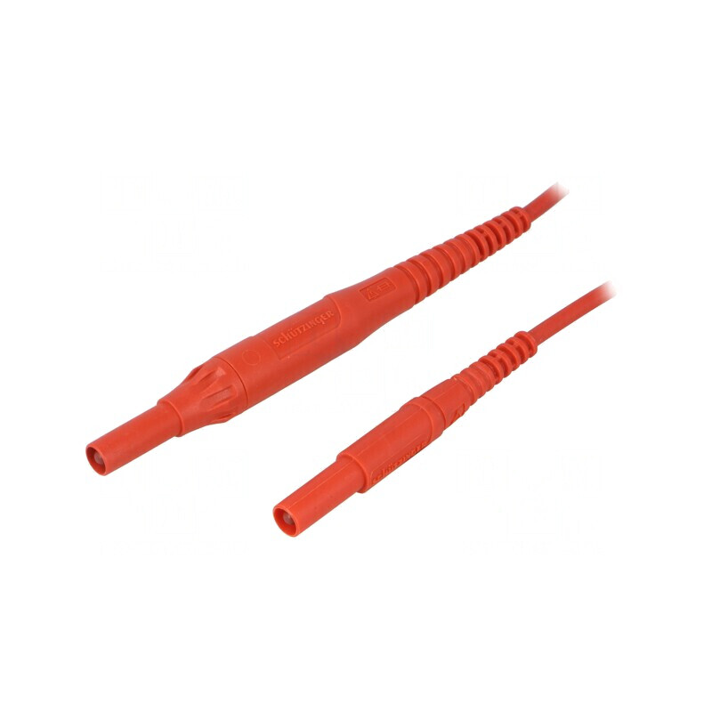 Cablu de măsurare 8A mufă banană 4 mm roșie | Electronic-mag.ro | Componente Electronice