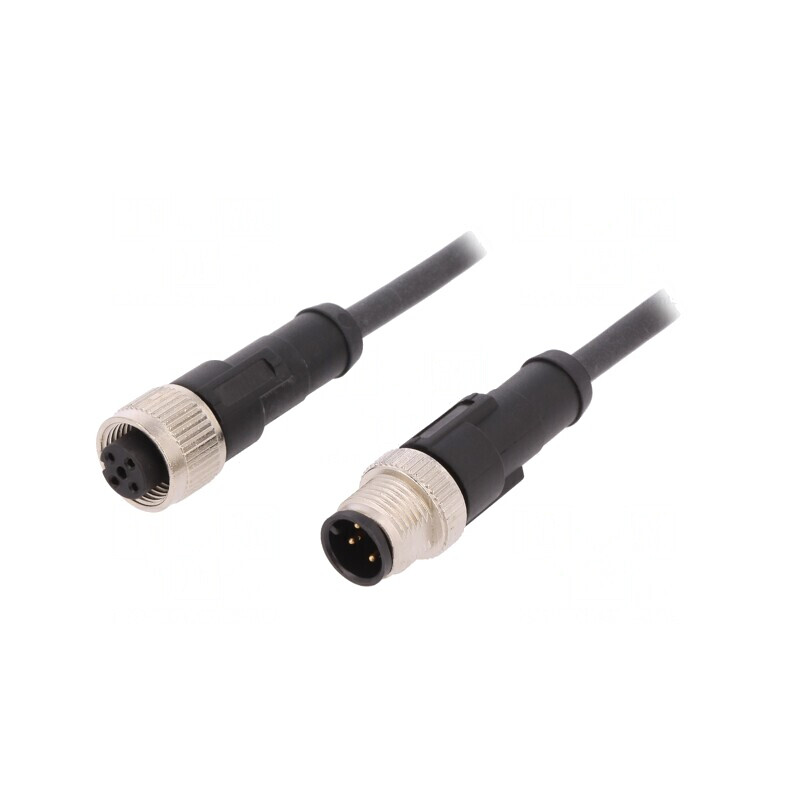 Cablu de conectare M12 2m 250VAC 4A PUR | Electronic-mag.ro | Componente Electronice Cablu de conectare M12 2m 250VAC 4A PUR | Electronic-mag.ro | Componente Electronice