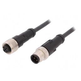 Cablu de conectare M12 2m 250VAC 4A PUR | Electronic-mag.ro | Componente Electronice