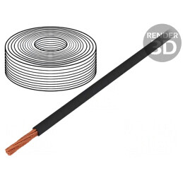 Cablu Alimentare Negru 30m 5mm 8AWG