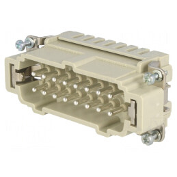 Conector HDC inserturi contact tată Han ES PIN 16 PE | Electronic-mag.ro | Componente Electronice
