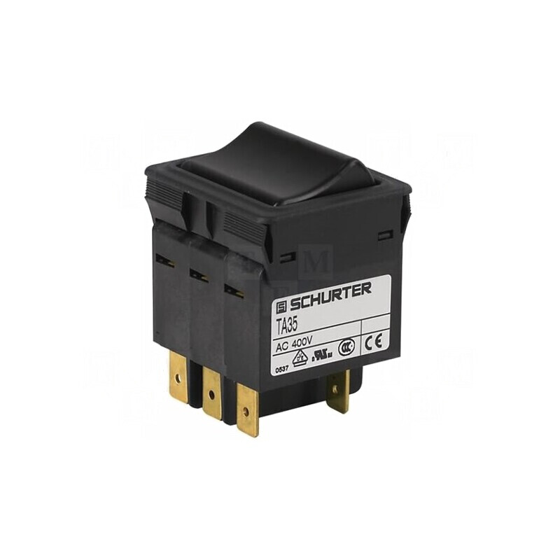 Întrerupător de supracurent 240VAC 10A 3 Poli | Electronic-mag.ro | Componente Electronice