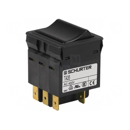 Întrerupător de supracurent 240VAC 10A 3 Poli | Electronic-mag.ro | Componente Electronice