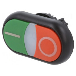 Comutator dublu 22mm roșu/verde IP66 | Electronic-mag.ro | Componente Electronice