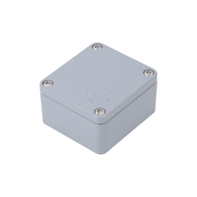 Carcasă Universală Aluminiu KLIPPON K01 58x64x34mm RAL7001 | Electronic-mag.ro | Componente Electronice