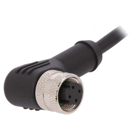 Mufă M12 4-PIN Mamă B-Profibus IP67 250V 4A Unghiulară | Electronic-mag.ro | Componente Electronice