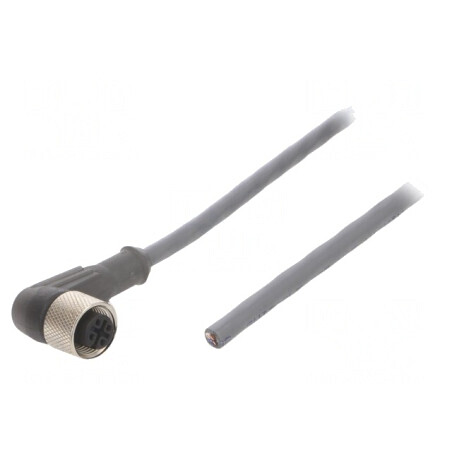 Cablu de conectare M12 unghi 3m 250VAC 2,2A | Electronic-mag.ro | Componente Electronice