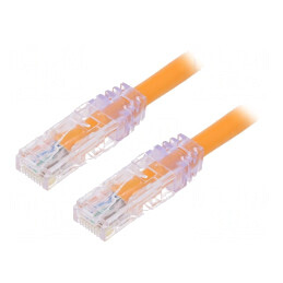 Patch cord UTP 6a Cu PVC portocaliu 3m | Electronic-mag.ro | Componente Electronice