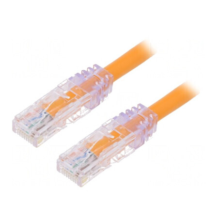 Patch cord UTP 6a Cu PVC portocaliu 3m | Electronic-mag.ro | Componente Electronice