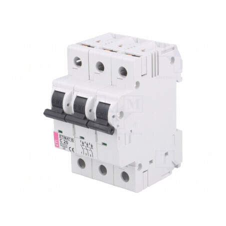 Intrerupator Supracurent 20A 3P C20 | Electronic-mag.ro | Componente Electronice