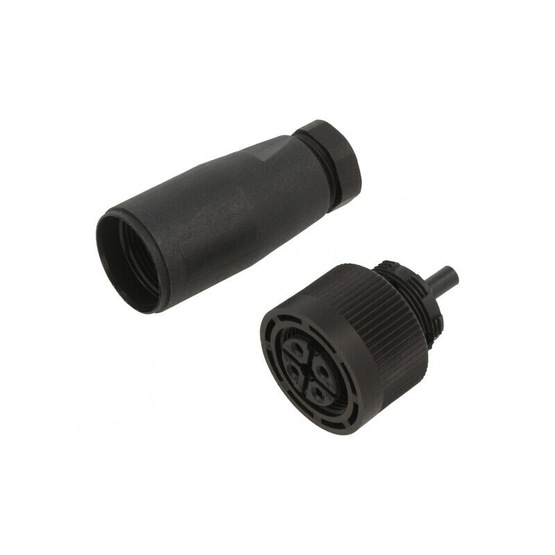 Conector M18 Mamă 250V 5A IP67 4 PIN Pe Cablu Drept | Electronic-mag.ro | Componente Electronice