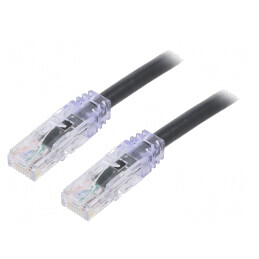 Patch cord negru 3m UTP Cat6a 10Gig | Electronic-mag.ro | Componente Electronice