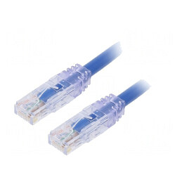 Patch cord TX6A 10Gig UTP Cat6a PVC 3m Albastru | Electronic-mag.ro | Componente Electronice