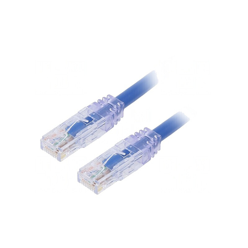 Patch cord TX6A 10Gig UTP Cat6a PVC 3m Albastru | Electronic-mag.ro | Componente Electronice