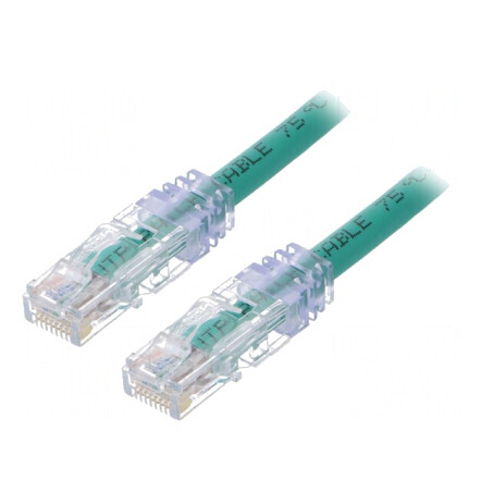 Patch cord UTP Cat6a PVC Verde 3m 24AWG | Electronic-mag.ro | Componente Electronice