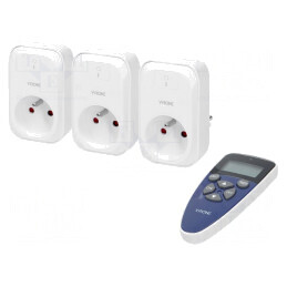 Soclu de rețea alb 230V 30m Standard | Electronic-mag.ro | Componente Electronice