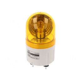Semnalizator Rotativ Lumină Ambră 24VDC IP44 | Electronic-mag.ro | Componente Electronice